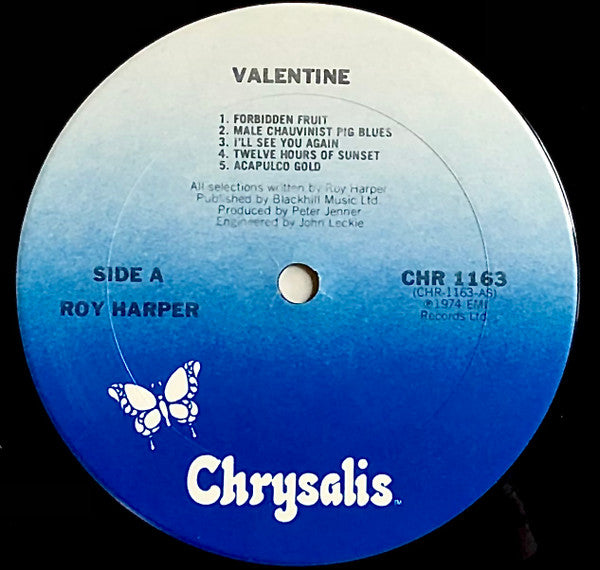 Roy Harper – Valentine LP vinyl record, image 3 of 4