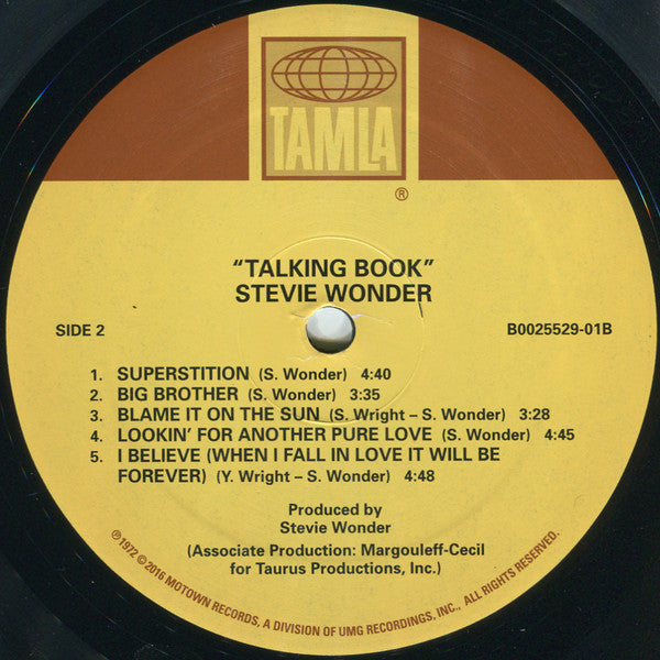 Stevie Wonder – Talking Book LP vinyl record, image 4 of 4