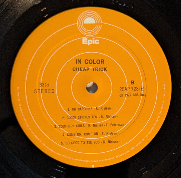 Cheap Trick – In Color LP vinyl record, image 4 of 9
