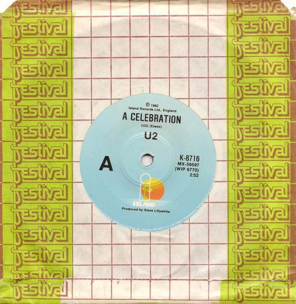 U2 – A Celebration 7" vinyl record, image 3 of 4