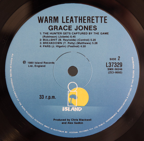 Grace Jones – Warm Leatherette LP vinyl record, image 4 of 4