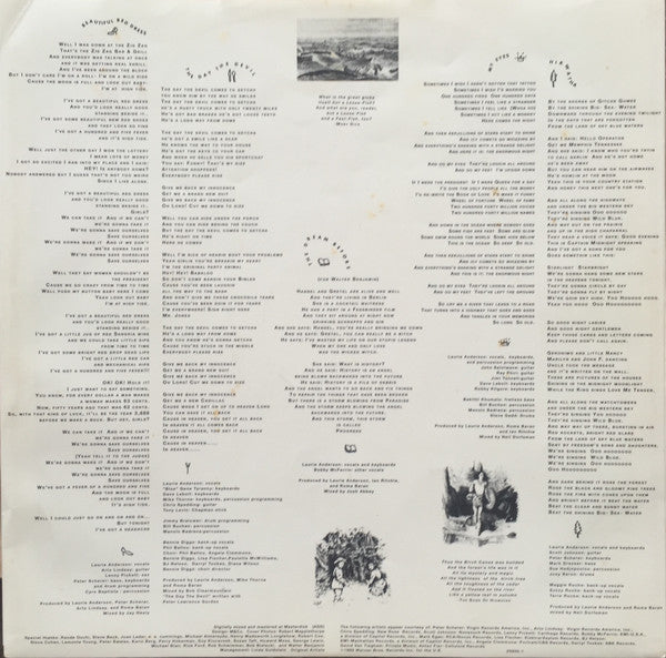 Laurie Anderson – Strange Angels LP vinyl record, image 4 of 6