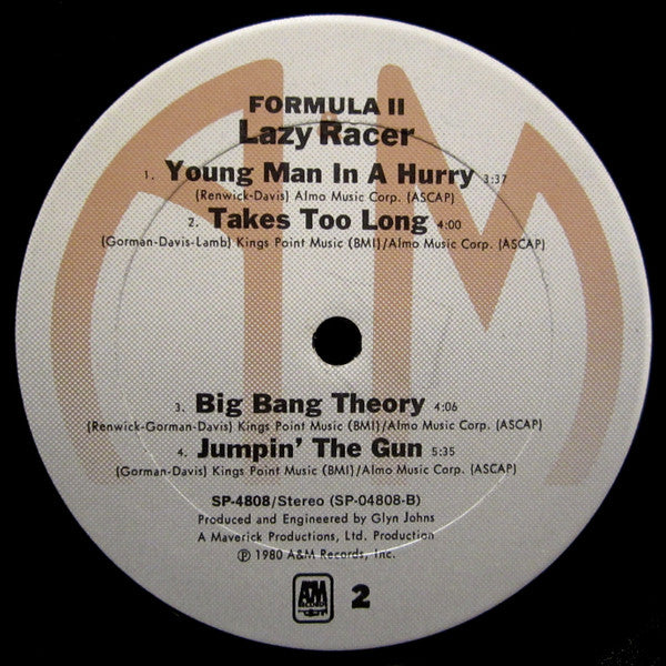 Lazy Racer – Formula II LP vinyl record, image 4 of 6