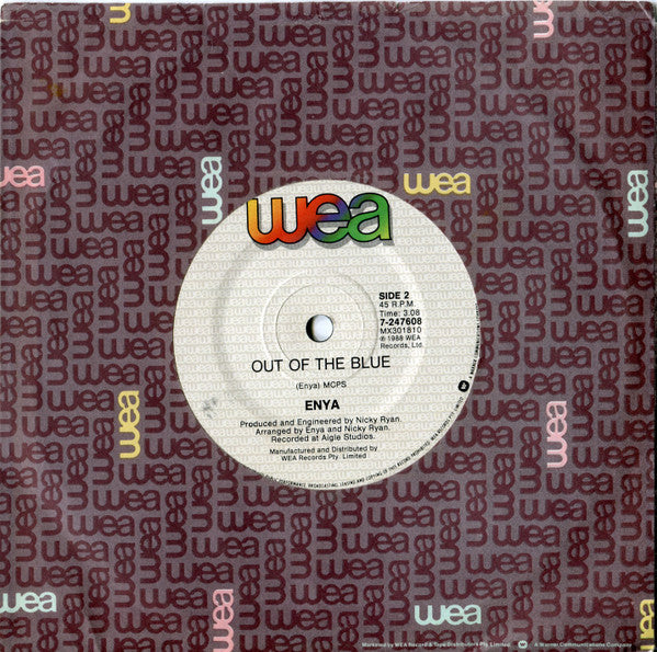 Enya – Orinoco Flow 7" vinyl record, image 4 of 4