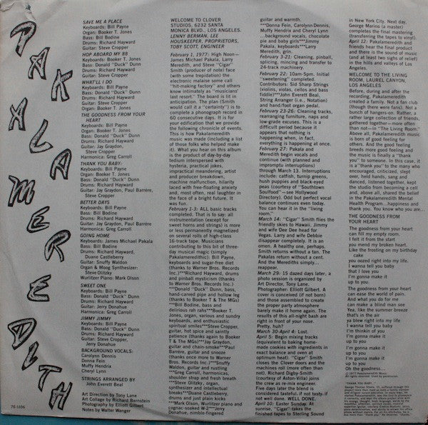 Pakalameredith – Pakalameredith LP vinyl record, image 5 of 6