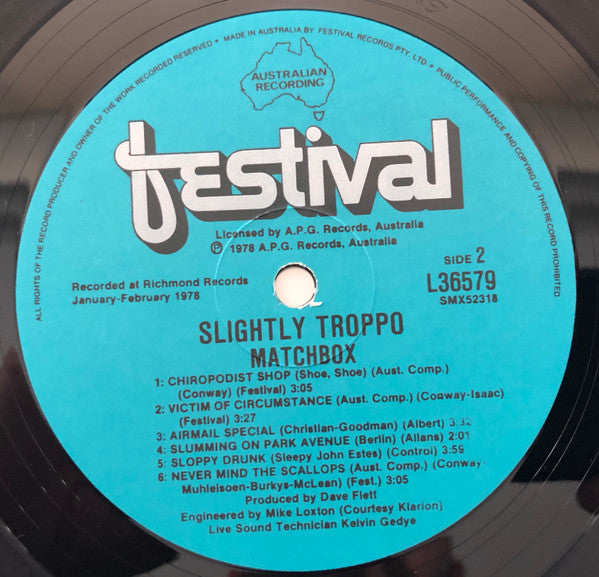 Captain Matchbox Whoopee Band – Slightly Troppo LP vinyl record, image 4 of 6