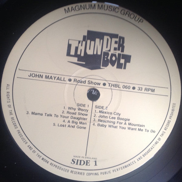 John Mayall – Road Show LP vinyl record, image 3 of 4