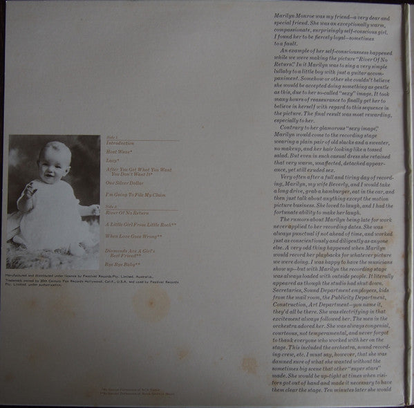 Marilyn Monroe – Remember Marilyn LP vinyl record, image 2 of 6