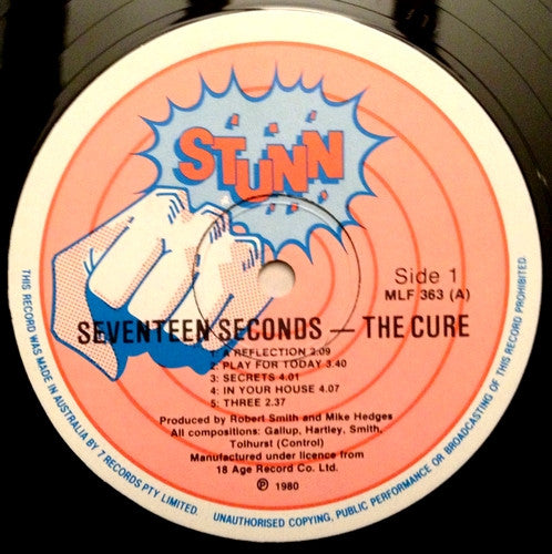 The Cure – Seventeen Seconds LP vinyl record, image 4 of 5