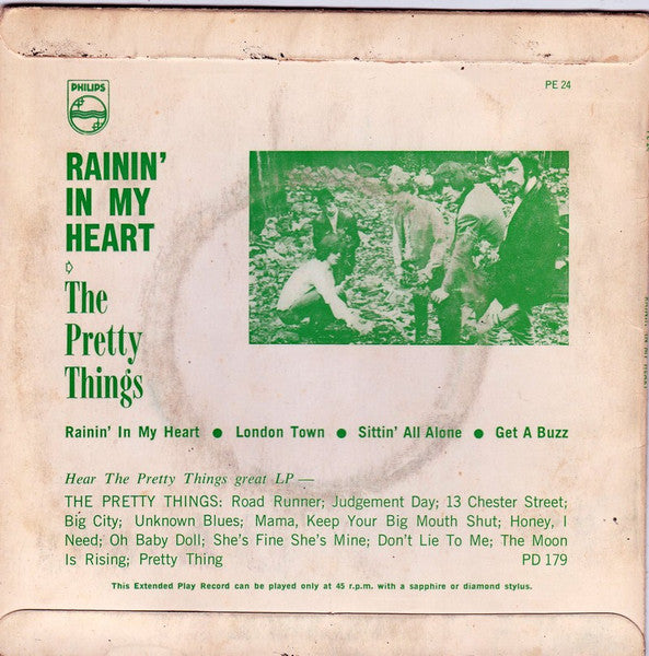 The Pretty Things – Rainin'In My Heart 7" vinyl record, image 2 of 4
