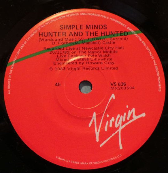 Simple Minds – Waterfront 7" vinyl record, image 4 of 4