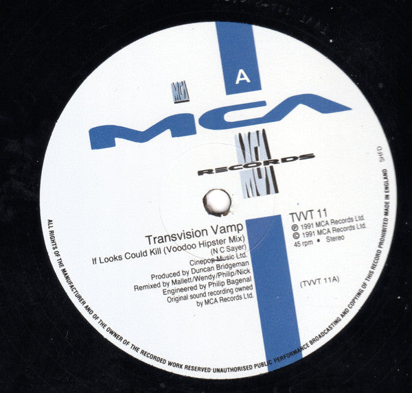 Transvision Vamp – If Looks Could Kill 12" vinyl record, image 3 of 4