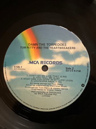 Tom Petty And The Heartbreakers – Damn The Torpedoes LP vinyl record, image 3 of 3