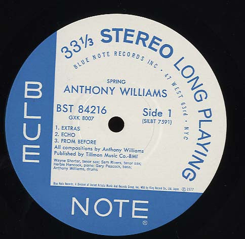 Anthony Williams – Spring LP vinyl record, image 3 of 4