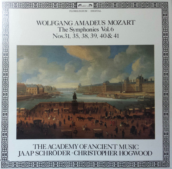Wolfgang Amadeus Mozart, The Academy Of Ancient Music, Jaap Schröder, Christopher Hogwood – The Symphonies Vol. 6 Nos. 31, 35, 38, 39, 40 & 41 (4xLP) LP vinyl record, image 1 of 2