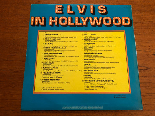 Elvis Presley – Elvis In Hollywood LP vinyl record, image 2 of 5