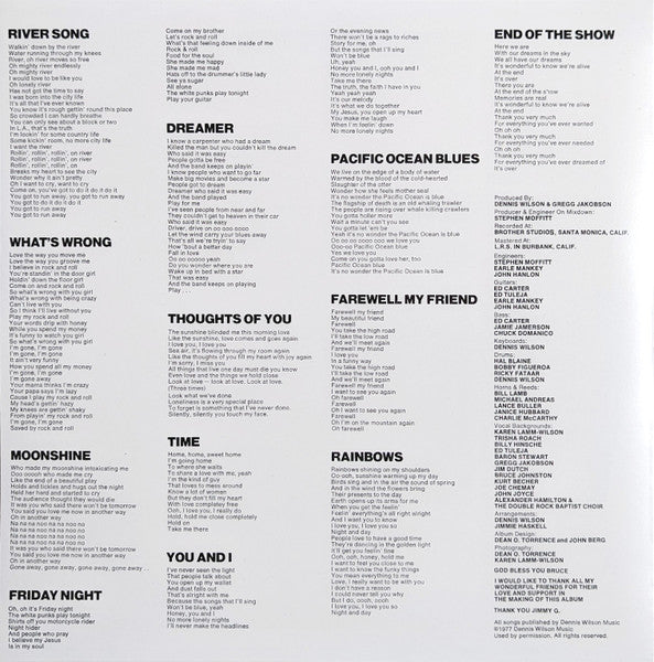 Dennis Wilson – Pacific Ocean Blue LP vinyl record, image 8 of 9