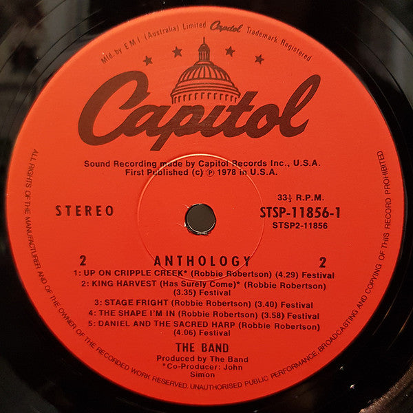 The Band – Anthology (2xLP) LP vinyl record, image 6 of 8