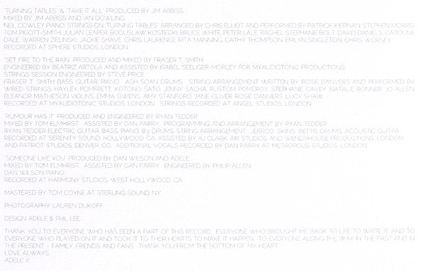 Adele – 21 LP vinyl record, image 8 of 10