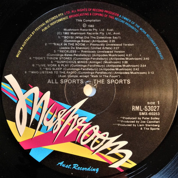 The Sports – All Sports LP vinyl record, image 3 of 6