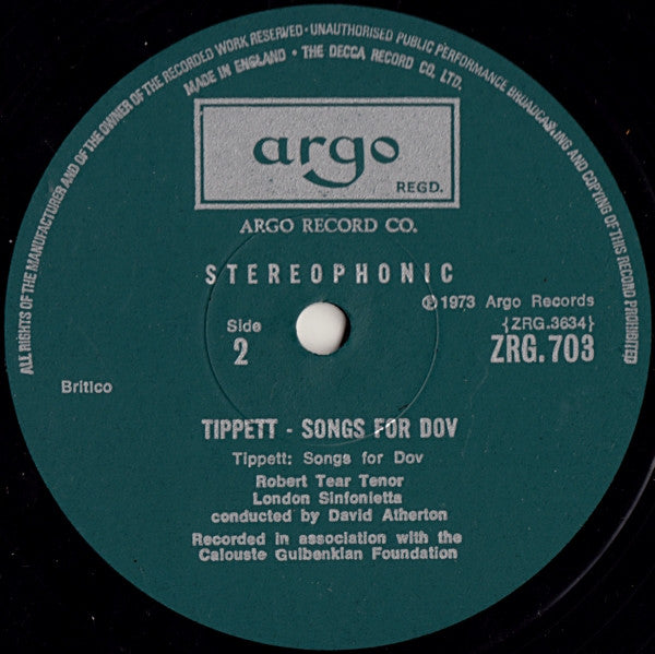 Olivier Messiaen, Sir Michael Tippett – Poèmes Pour Mi / Songs For Dov LP vinyl record, image 6 of 10