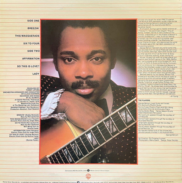 George Benson – Breezin' LP vinyl record, image 2 of 4