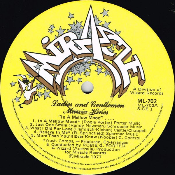 Marcia Hines – Ladies And Gentlemen LP vinyl record, image 3 of 7