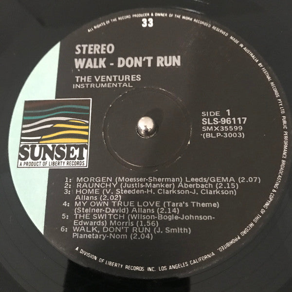 The Ventures – Walk Don't Run LP vinyl record, image 3 of 4