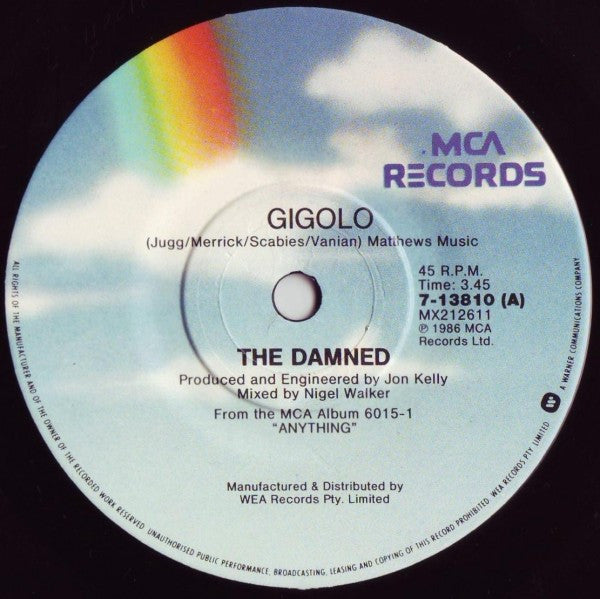 The Damned – Gigolo 7" vinyl record, image 3 of 4