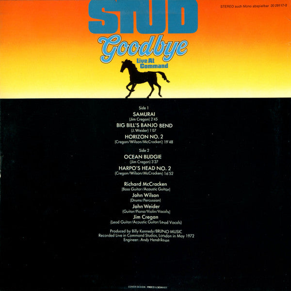 Stud – Goodbye (Live At Command) LP vinyl record, image 2 of 4