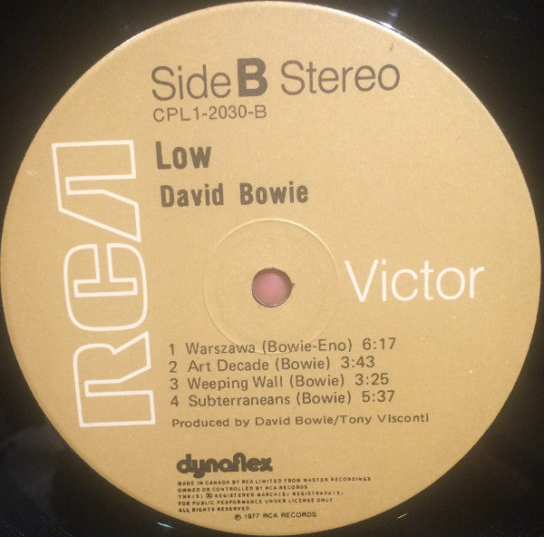 David Bowie – Low LP vinyl record, image 4 of 6