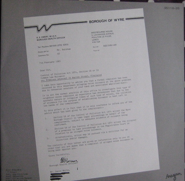 One Way System – Writing On The Wall LP vinyl record, image 5 of 6