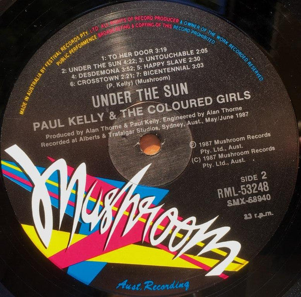 Paul Kelly & The Coloured Girls – Under The Sun LP vinyl record, image 4 of 6