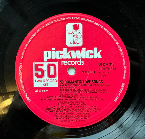 Various – 50 Romantic Love Songs (2xLP) LP vinyl record, image 7 of 8