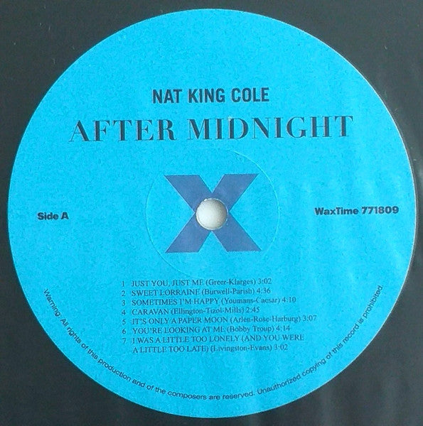 The Nat King Cole Trio – After Midnight LP vinyl record, image 3 of 4