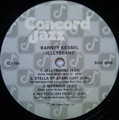 The Barney Kessel Trio – Jellybeans LP vinyl record, image 3 of 4