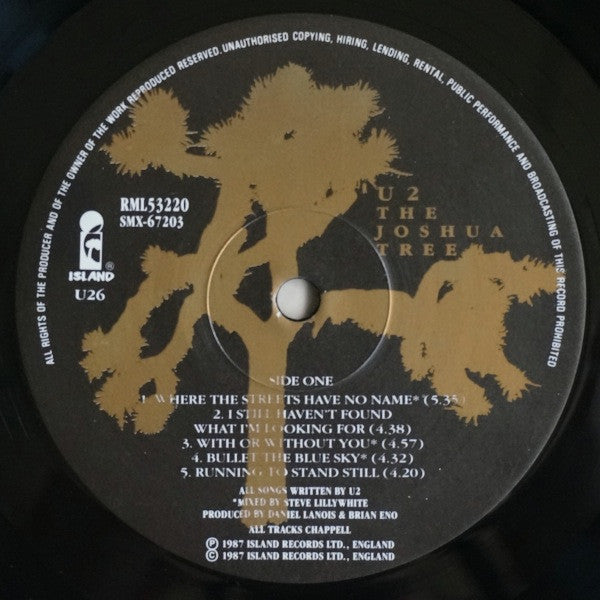 U2 – The Joshua Tree LP vinyl record, image 4 of 10