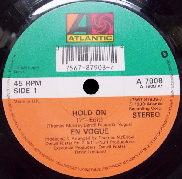 En Vogue – Hold On (Seven Inch Edit) 7" vinyl record, image 3 of 4