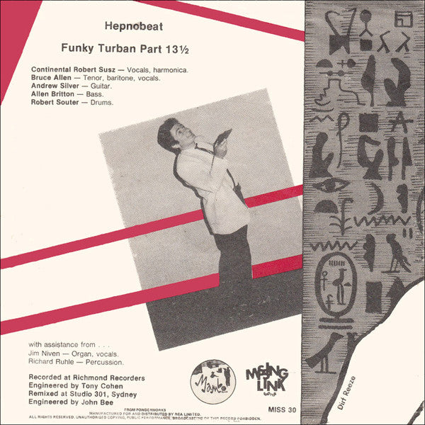 The Dynamic Hepnotics – Hepnobeat! / Funky Turban Part 13 1/2 7" vinyl record, image 2 of 4
