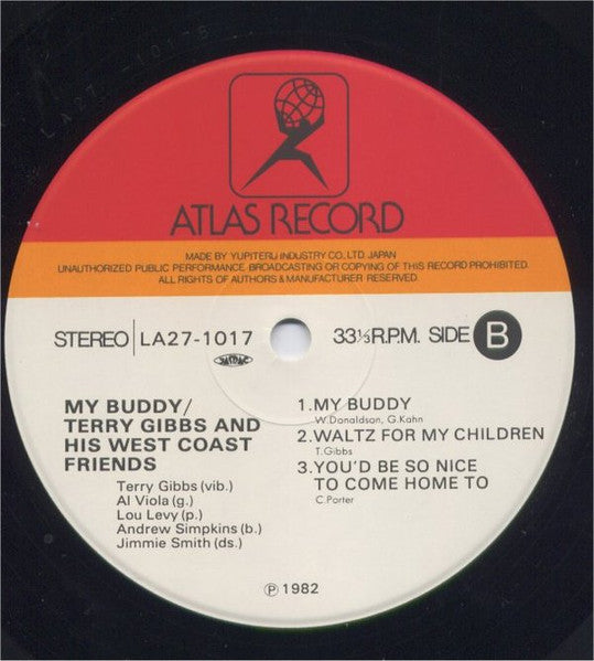 Terry Gibbs & His West Coast Friends – My Buddy LP vinyl record, image 5 of 8