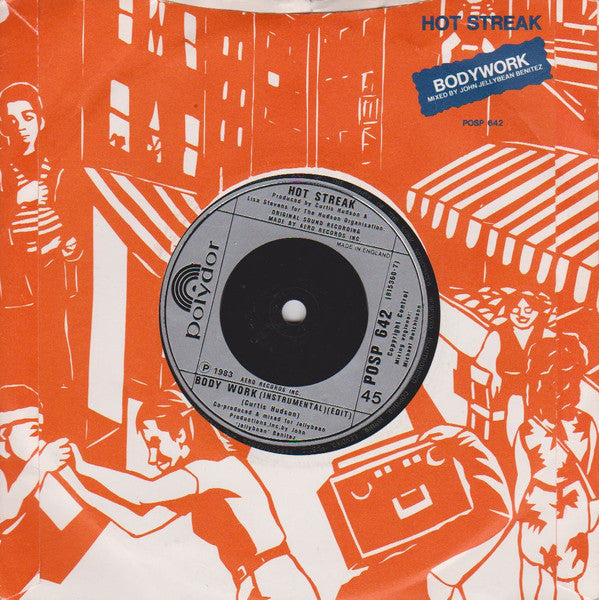 Hot Streak – Body Work (Edit) 7" vinyl record, image 2 of 2