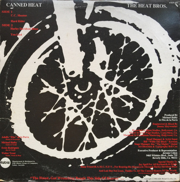 Canned Heat – The Heat Bros. 12" vinyl record, image 2 of 4