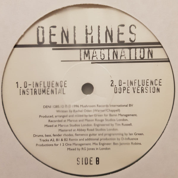 Deni Hines – Imagination 12" vinyl record, image 2 of 2