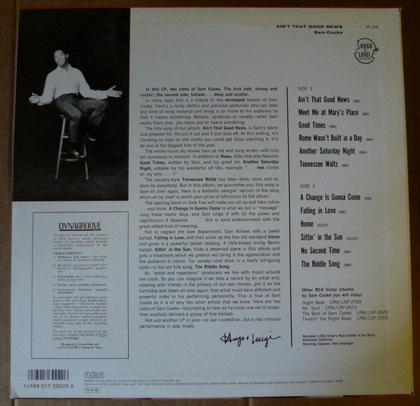 Sam Cooke – Ain't That Good News LP vinyl record, image 2 of 5