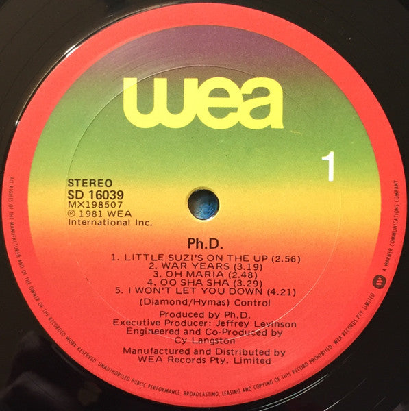 Ph.D. – Ph.D. LP vinyl record, image 6 of 7