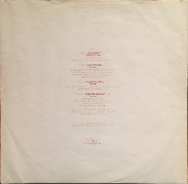 David Bowie – Low LP vinyl record, image 5 of 6