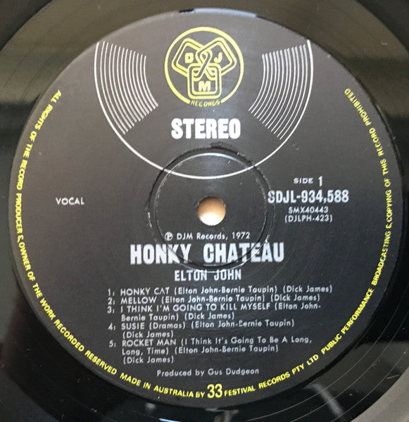 Elton John – Honky Château LP vinyl record, image 5 of 8
