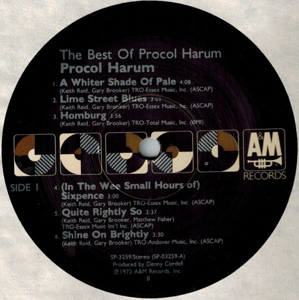 Procol Harum – The Best Of Procol Harum LP vinyl record, image 2 of 5