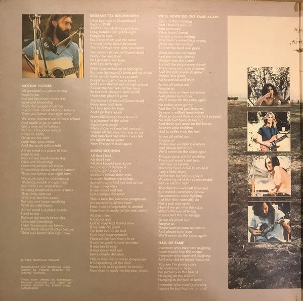 Matt Taylor – Straight As A Die LP vinyl record, image 3 of 6