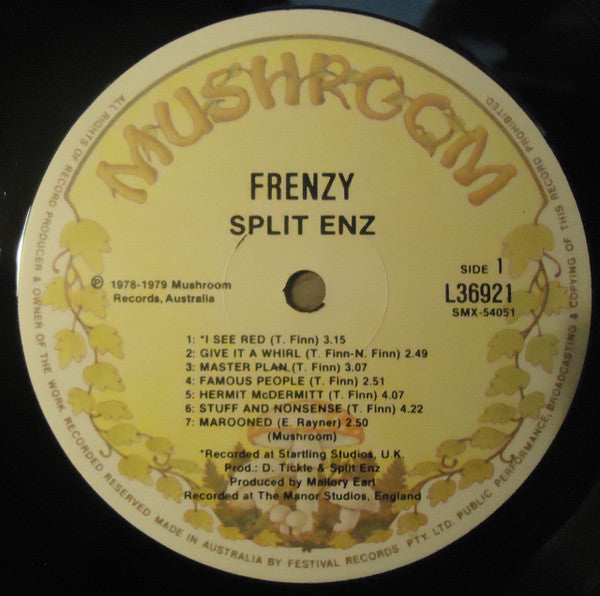 Split Enz – Frenzy LP vinyl record, image 5 of 7
